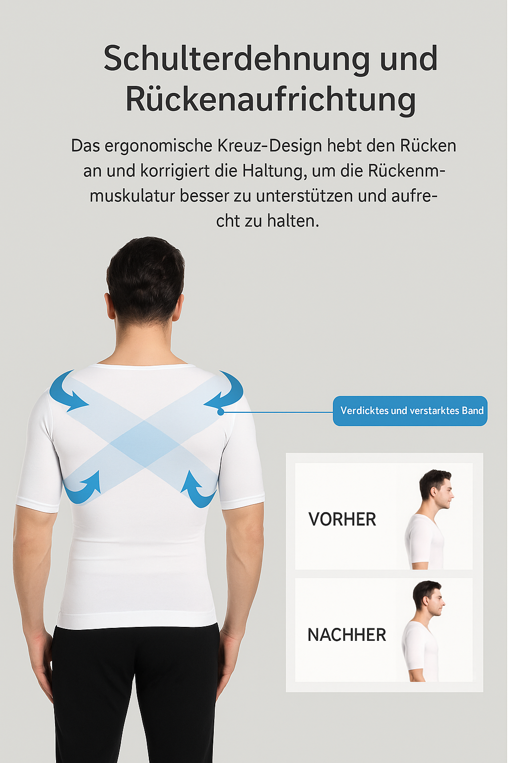 Shapewear T-Shirt für Herren