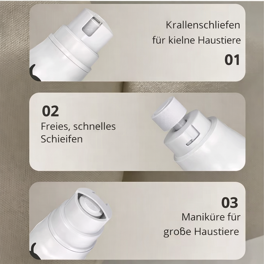 Elektrischer Krallenschleifer mit LCD Display