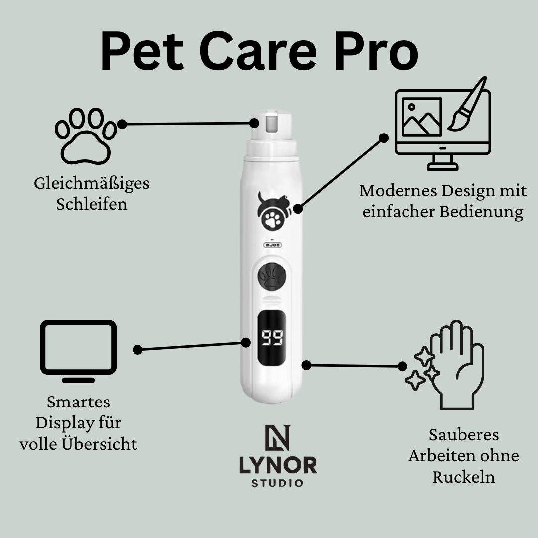 Elektrischer Krallenschleifer mit LCD Display